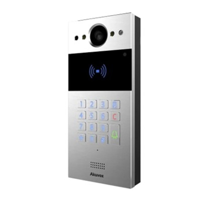 IP-відеопанель багатоабонентська 2Mp Akuvox R20K Silver зі зчитувачем EM-Marine / Mifare / NFC