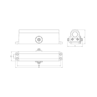 Дверний доводчик Dortec DT-64 Brown