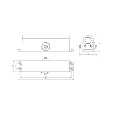 Дверний доводчик Dortec DT-64 Silver
