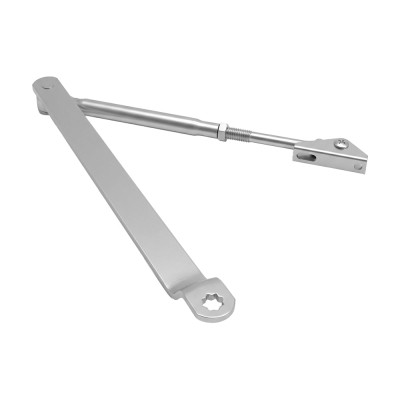 Коліно для доводчиків Dortec DT65ARM Silver з фіксацією дверей у відчиненому положенні