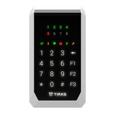 Клавіатура Tiras K-PAD8+ Black на 8 індикаторів зон з вбудованим зчитувачем NFC/Mifare