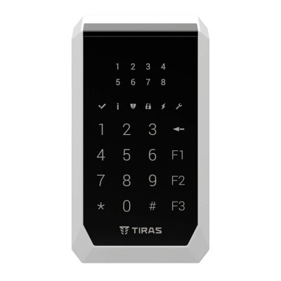 Клавіатура Tiras K-PAD8 Black на 8 індикаторів зон