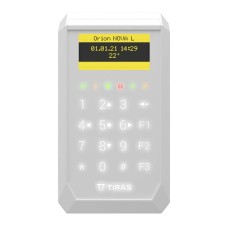 Клавіатура Tiras K-PAD OLED+ White з OLED-дисплеєм та вбудованим зчитувачем NFC/Mifare