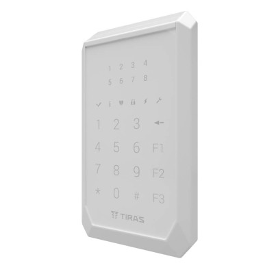 Клавіатура Tiras K-PAD8 White на 8 індикаторів зон