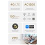 WiFi 5 Mesh 4G LTE-маршрутизатор Cudy LT500D CAT4 дводіапазонний АС1200