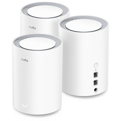 Маршрутизатор WiFi Mesh-система WiFi 6 Cudy M1800 (3-Pack) 3 штуки дводіапазонні гігабітні AX1800