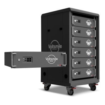 Акумуляторна батарея літій-залізо-фосфатна LiFePO4 51.2В 5120Вт*год Voltsmile RPC-V10 монтаж в стійку 19"
