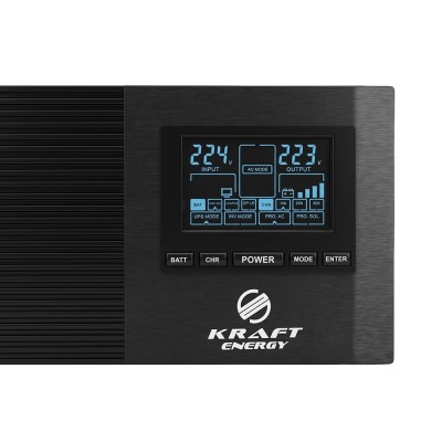 Инвертор Kraft KRF-AVR600VA/500W-12V с правильной синусоидой под внешний аккумулятор