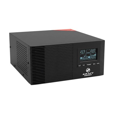 Инвертор Kraft KRF-AVR600VA/500W-12V с правильной синусоидой под внешний аккумулятор
