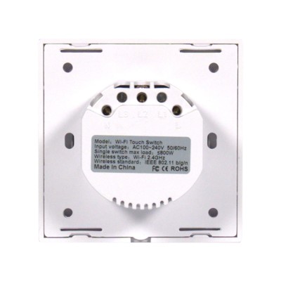 Розумний вимикач світла одинарний з WiFi Trinix TRX-LS01(WiFi)