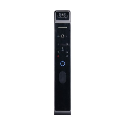 Замок біометричний автономний Trinix TRL-8802BTV Black з WiFi, розпізнаванням облич, зчитувачем відбитків пальців і карт Mifare