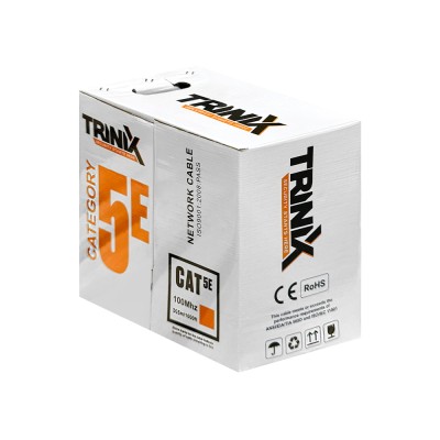 Кабель витая пара UTP CAT5E CCA 0.51mm LDPE Outdoor Trinix 305m