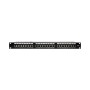 Патч-панель 24 порти NVC-PN-12/24 CAT5/CAT6 19" 1U екранована