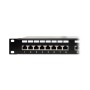 Патч-панель 24 порти NVC-PN-12/24 CAT5/CAT6 19" 1U екранована