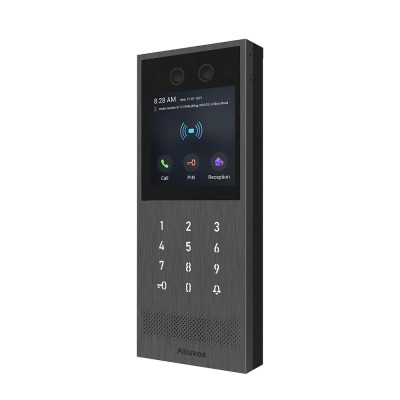 IP-відеопанель багатоабонентська 2Mp Akuvox X912S з екраном 4", розпізнаванням облич та зчитувачем EM-Marine / Mifare / NFC / BLE / QR