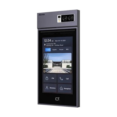 IP-відеопанель багатоабонентська 5Mp Akuvox S539 з екраном 10", розпізнаванням облич та зчитувачем EM-Marine / Mifare / NFC / BLE / QR