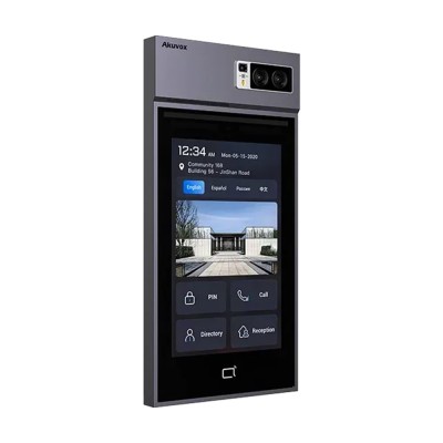 IP-відеопанель багатоабонентська 5Mp Akuvox S539 з екраном 10", розпізнаванням облич та зчитувачем EM-Marine / Mifare / NFC / BLE / QR