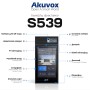 IP-відеопанель багатоабонентська 5Mp Akuvox S539 з екраном 10", розпізнаванням облич та зчитувачем EM-Marine / Mifare / NFC / BLE / QR