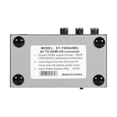 Конвертер відеосигналу AV-HDMI Dtech DT-7005A