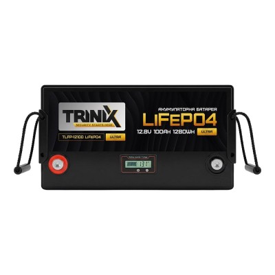 Акумуляторна батарея літій-залізо-фосфатна 12.8В 100А*год Trinix TLFP-12100 Ultra LiFePO4 з Bluetooth (Black)