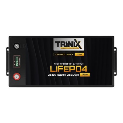 Акумуляторна батарея літій-залізо-фосфатна 25.6В 100А*год Trinix TLFP-24100 Ultra LiFePO4 з Bluetooth (Black)