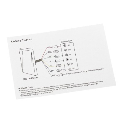 Зчитувач карт Mifare Trinix TRR-1201MW White водонепроникний