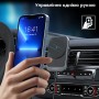 Автомобільний зарядний пристрій Choetech T206-F Black бездротова зарядка, магнітне кріплення