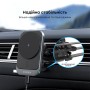 Автомобільний зарядний пристрій Choetech T206-F Black бездротова зарядка, магнітне кріплення