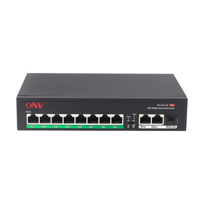 PoE-коммутатор неуправляемый 11-портовый ONV-H1108PFD с 8 портами PoE