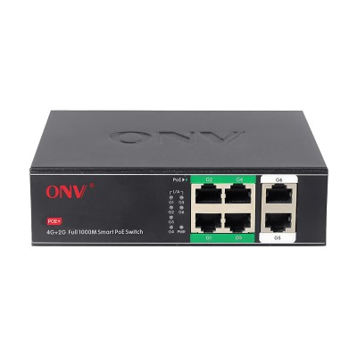 PoE-коммутатор неуправляемый гигабитный 6-портовый ONV-H3064PS с 4 портами PoE