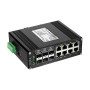PoE-комутатор 14-портовий керований L2+ E-LINK ETH-IMC2408MP гігабітний з 8 портами PoE, 240W