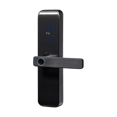 Замок біометричний автономний Trinix TRL-7703WF Black L/R з Bluetooth, зчитувачем відбитків пальців і карт Mifare