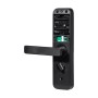 Замок біометричний автономний Trinix TRL-7703WF Black L/R з Bluetooth, зчитувачем відбитків пальців і карт Mifare
