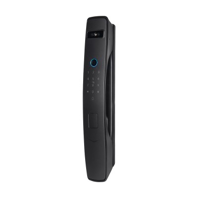 Замок біометричний автономний Trinix TRL-8803BTV Black L/R з Bluetooth та Wi-Fi, розпізнаванням облич, долоней, зчитувачем відбитків пальців і карт Mifare