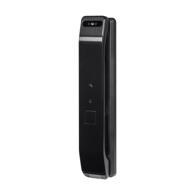 Замок біометричний автономний Trinix TRL-8804BTV Black L/R з Bluetooth та Wi-Fi, розпізнаванням облич, долоней, зчитувачем відбитків пальців і карт Mifare