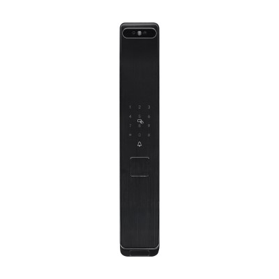 Замок біометричний автономний Trinix TRL-8804BTV Black L/R з Bluetooth та Wi-Fi, розпізнаванням облич, долоней, зчитувачем відбитків пальців і карт Mifare
