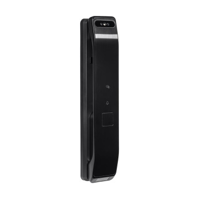 Замок біометричний автономний Trinix TRL-8804BTV Black L/R з Bluetooth та Wi-Fi, розпізнаванням облич, долоней, зчитувачем відбитків пальців і карт Mifare