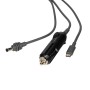 Кабель живлення 3 в 1 для Starlink Mini E-NET автомобільний прикурювач, DC Plug та USB Type-C Plug 5м