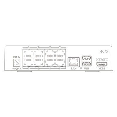 IP-відеореєстратор 8-канальний 8Mp TVT TD-3008H1-8P-A1L (64-64) з 8 портами PoE