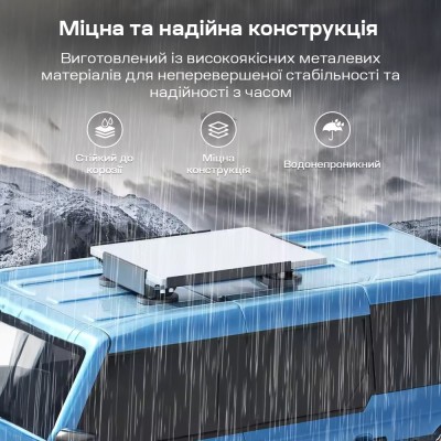 Кронштейн на магнітах E-NET SMM-02 White на дах автомобіля для Starlink Mini