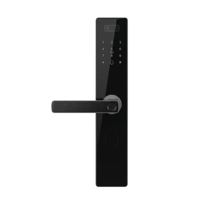 Замок біометричний автономний Trinix TRL-8808WFV Black L/R з WiFi, розпізнаванням облич, зчитувачем відбитків пальців і карт Mifare