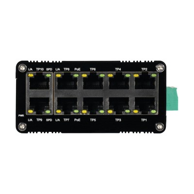 PoE-комутатор 10-портовий E-LINK LNK-IMC010GPB з 8 портами PoE