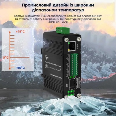 Медіаконвертер E-LINK LNK-IMCRS1100-SFP RS232/RS485/RS422