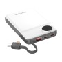 Повербанк 10000mAh Choetech B695 White QC3.0 PD3.0 бездротова зарядка смартфонів та Apple Watch