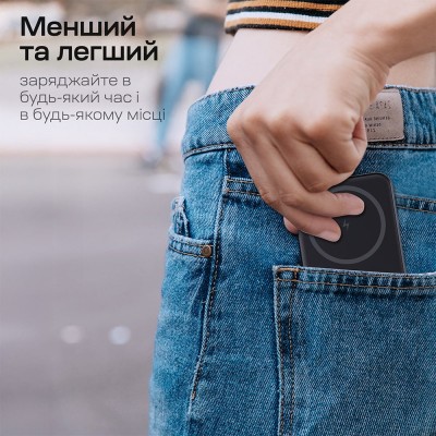 Повербанк 5000mAh Choetech B709 Black PD3.0 беспроводная магнитная зарядка