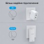 Мережевий зарядний пристрій Choetech PD6011 Ultra thin PD67W GAN A+C White