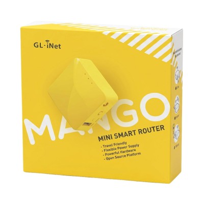 WiFi маршрутизатор GL.iNet Mango (GL-MT300N-V2) портативний