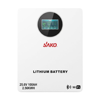 Акумуляторна батарея літій-залізо-фосфатна LiFePO4 100А*год 25.6В 2560Вт*год Sako Li-Sun series SK-25.6V100Ah настінний / підлоговий монтаж