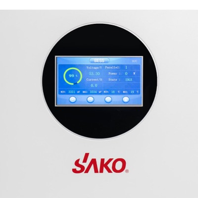 Аккумуляторная батарея литий-железо-фосфатная LiFePO4 300А*ч 51.2В 15360Вт*ч Sako Li-Sun series SK-51.2V300Ah настенный/напольный монтаж