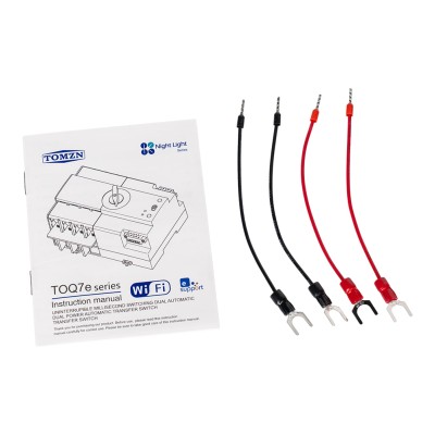 Автоматичний перемикач (АВР) під DIN-рейку з Wi-Fi TOMZN TOQ7e-100/2P 100A 2 полюси